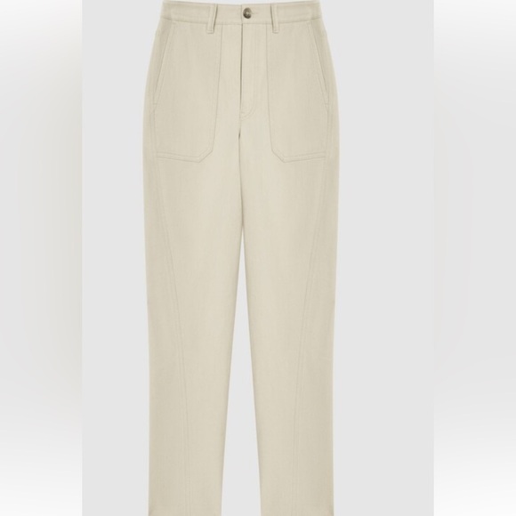 Reiss Stylish Cream Pants 6 - Picture 2 of 8